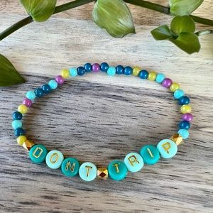 Don't Trip | Mac Miller Inspired Beaded Bracelet | Colorful Dainty Round Bead